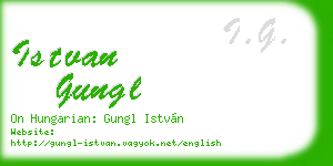 istvan gungl business card